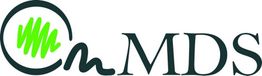 Logo con lettere "MDS" e simbolo a cerchio verde e nero.