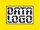 Schwarz-weißes Logo mit dem Wort "DATA LOGO" auf gelbem Hintergrund.