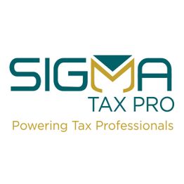 Sigma Tax Pro logo with the tagline: "Powering Tax Professionals."