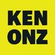 Gele achtergrond met zwarte tekst: "KEN ONZ", verdeeld over twee regels.