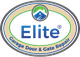 Logo of Elite Garage Door & Gate Repair with mountain emblem.