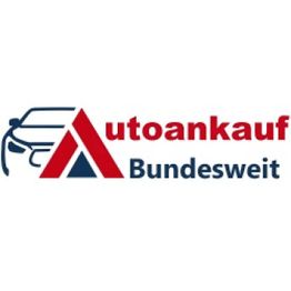 Logo mit Autoumrandung, rotem „Autoankauf“ und blauem „Bundesweit“ sowie einem roten Dreieck.