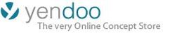 Logo von yendoo mit Slogan "The very Online Concept Store".