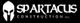 Logo: "Spartacus Construction Inc." with a stylized Spartan helmet on a black background.
