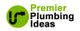 Green logo with a pipe icon and "Premier Plumbing Ideas" text in green and black.