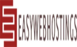 Logo with red "EW" and text "EasyWebHostings" in brown.