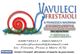 Logo di Vavuleci Frestaioli con disegno di lumaca e contatti per l'allevamento di lumache.