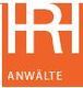 Orange Logo mit den Buchstaben "HRR" und dem Wort "ANWÄLTE" darunter.