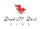 Logo mit roter Ente und Schriftzug "Duck N' Dive Kids".