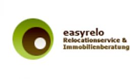 Grünes Logo mit Text: "easyrelo Relocationservice & Immobilienberatung".