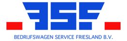 Logo van Bedrijfswagen Service Friesland B.V. in blauw en rood.