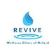 Logo of Revive Wellness Clinic of Oxford with a blue water drop and ripple design.