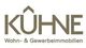 Logo von Kühne Wohn- & Gewerbeimmobilien in brauner Schrift mit Dachsymbol über dem Ü.