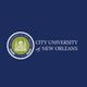 City University of New Orleans logo with a green emblem on a dark blue background.