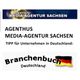"Logo von Agenthus Media-Agentur Sachsen mit Hinweis auf das Branchenbuch Deutschland."