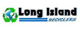 Long Island Recyclers logo with a recycling symbol and globe graphic.