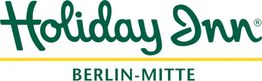 Holiday Inn Berlin-Mitte Logo in grün mit gelber Linie darunter.