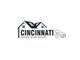 Logo of Cincinnati Garage Door Repair with a house and a car silhouette.
