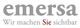 Logo von "emersa" mit dem Slogan "Wir machen Sie sichtbar".