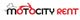 Logo de MotoCity Rent con dibujo estilizado de una moto.