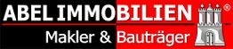 Logo von Abel Immobilien mit Text "Makler & Bauträger" und dem Hamburger Wappen.