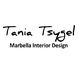 Texto: "Tania Tsygel, Marbella Interior Design".