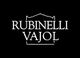Logo bianco con scritta "Rubinelli Vajol" su sfondo nero.