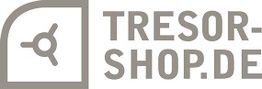 Logo von Tresor-Shop.de mit einem stilisierten Tresortürsymbol links neben dem Schriftzug.