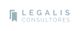 Logo de Legalis Consultores con icono de listón azul y texto en mayúsculas.