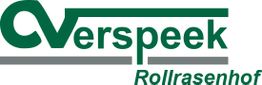Logo des Rollrasenhofs Verspeek mit grünem Text und Unterstreichung.