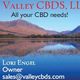Valley CBDs, LLC ad with mountain and lake scene. Contact: sales@valleycbds.com.