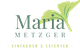 Logo: "Maria Metzger" mit Blatt in grün, Text "Einfacher & Leichter" darunter.