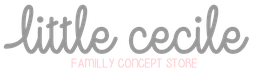Texte du logo : "Little Cecile, Family Concept Store".