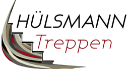 Logo mit Treppendesign und Text: "HÜLSMANN Treppen".