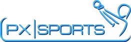 Logo mit Text "PX Sports" in Blau und Symbol eines stilisierten, sportlichen Menschen.