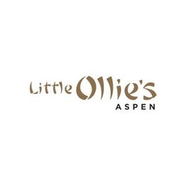 "Logo of Little Ollie's Aspen with stylized brown text on a white background."