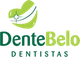 Logotipo da DenteBelo Dentistas com desenho verde de um dente estilizado.