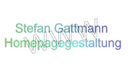 Text: "Stefan Gattmann Homepagegestaltung" über einem stilisierten "WWW".