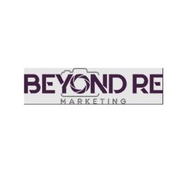 Logo with "BEYOND RE MARKETING" and a camera lens icon within the text.