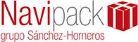 Logo de Navipack con caja roja y texto "grupo Sánchez-Horneros".
