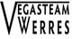 Logo mit Text "Vegasteam Werres" in stilisierter, schwarzer Schrift auf weißem Hintergrund.