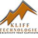 Orange and black mountain logo with "Kliff Technologies" and the tagline "Creativity That Captivates".