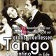 Zwart-witfoto van dansend paar met tekst: Gratis proeflessen Tango Argentino in Ede.