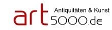 Logo mit Text "art 5000.de Antiquitäten & Kunst".