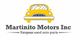 Yellow car logo for Martinito Motors Inc, specializing in European used auto parts.