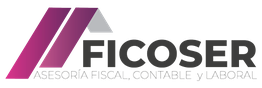 Logotipo de Ficoser con texto: "Asesoría fiscal, contable y laboral".
