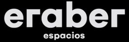 Texto "eraber espacios" en fondo negro.