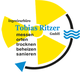 Logo von Ingenieurbüro Tobias Ritzer GmbH mit gelbem Kreis, Wellen und Text: messen, orten etc.