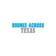 "Bounce Across Texas logo in blue and gray text on a white background."