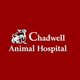 Logo of Chadwell Animal Hospital with a silhouette of a dog and cat on a red background.